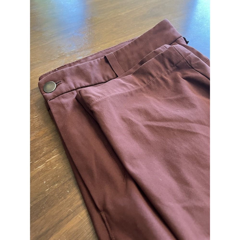 Lululemon Commission Pants Mens Size 33 ABC Red Burgundy Warpstreme LM5711S